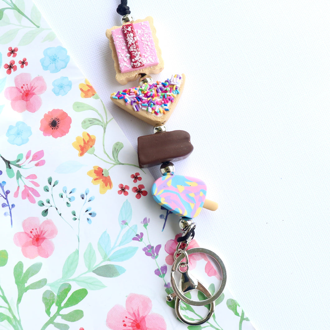 Aussie treats 🍭 Polymer Clay Lanyard