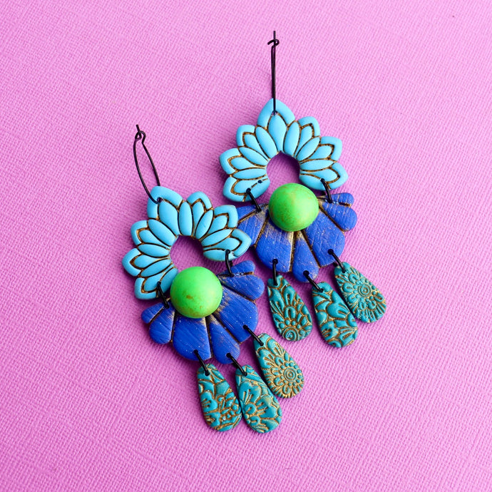 Boho Burst - Hoop earrings