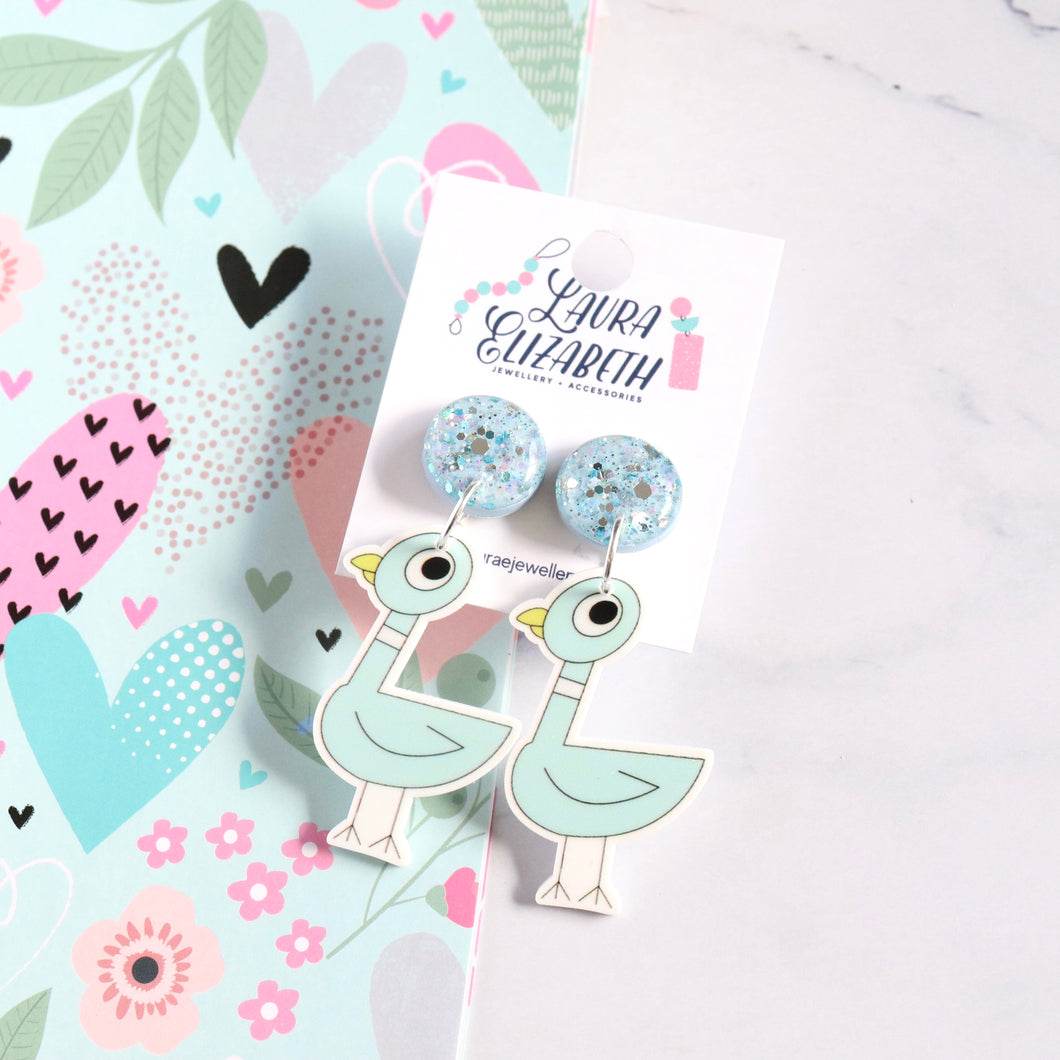 Acrylic character earrings