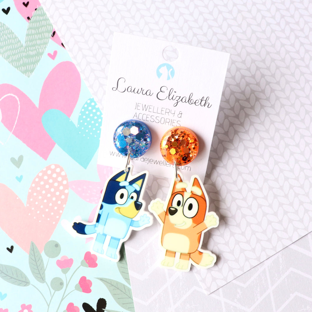 Acrylic character earrings