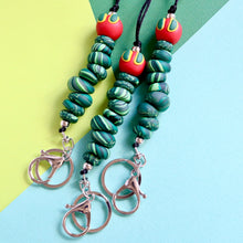 Caterpillar Polymer Clay Lanyard