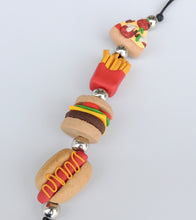 Sometimes Foods 🍕 Polymer Clay Lanyard
