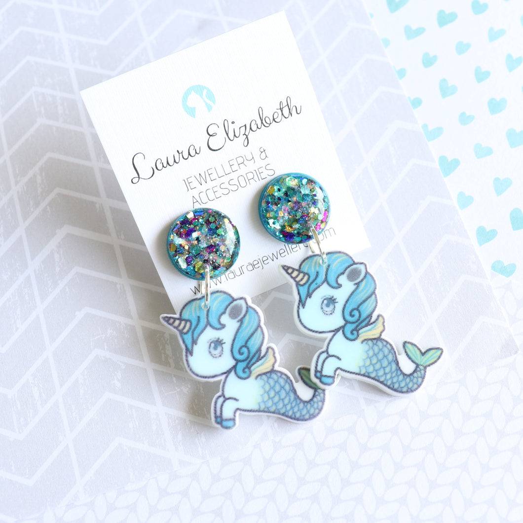 Acrylic character earrings