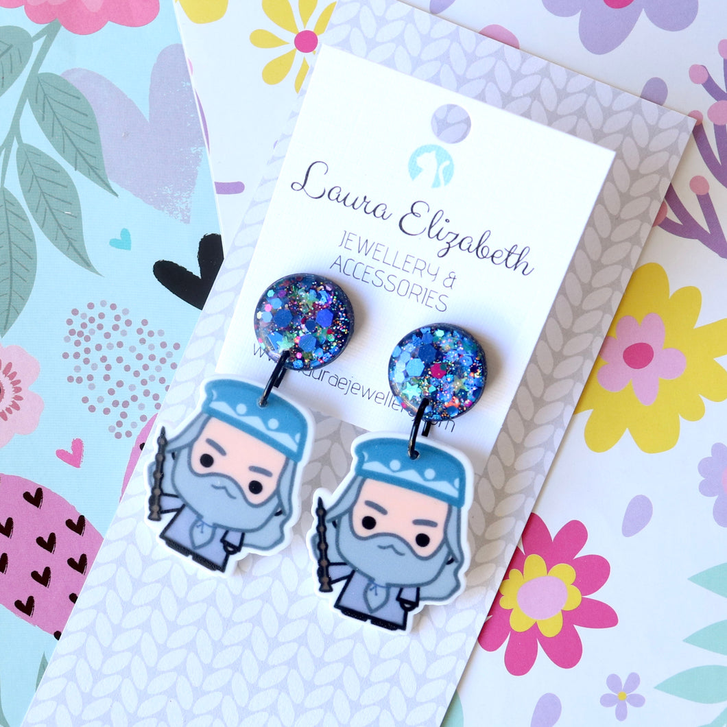 Acrylic character earrings