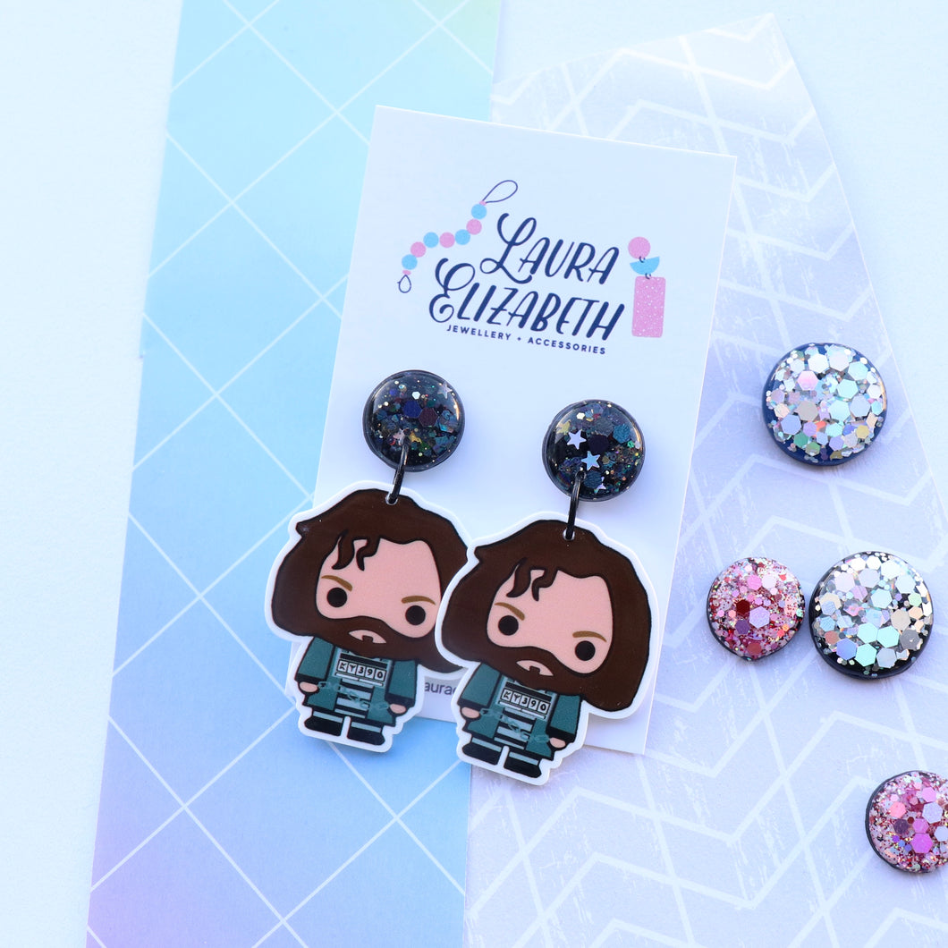 Acrylic character earrings