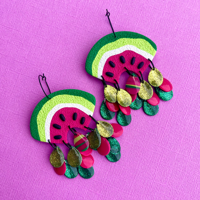Watermelon Moments - Hoop earrings