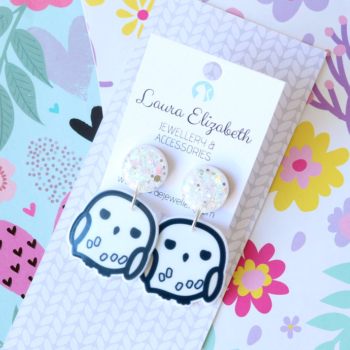 Acrylic character earrings