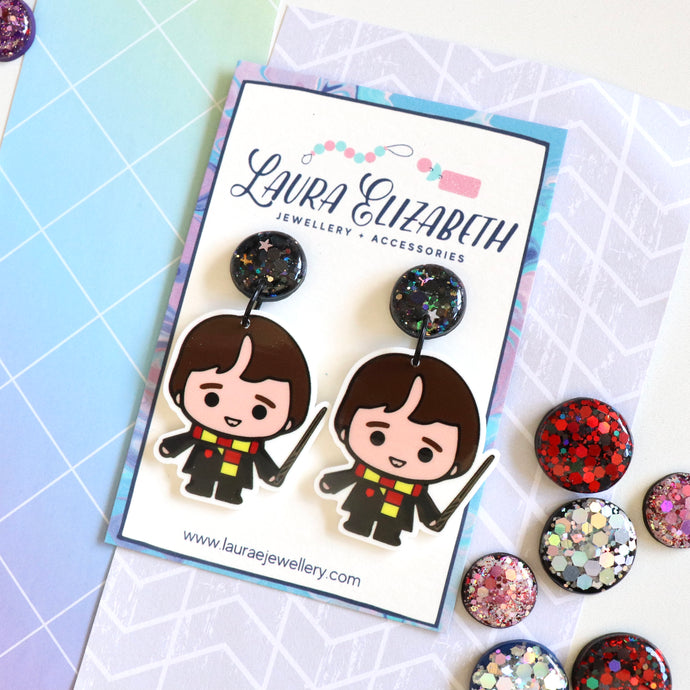 Acrylic character earrings