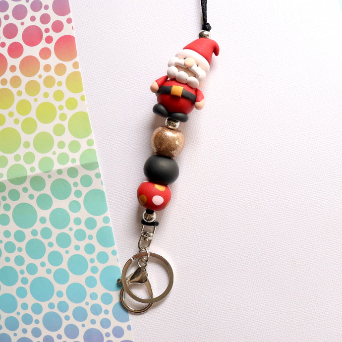 Santa - Clay Lanyard