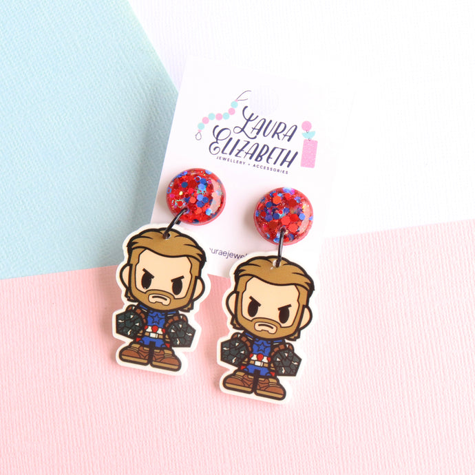 Acrylic character earrings