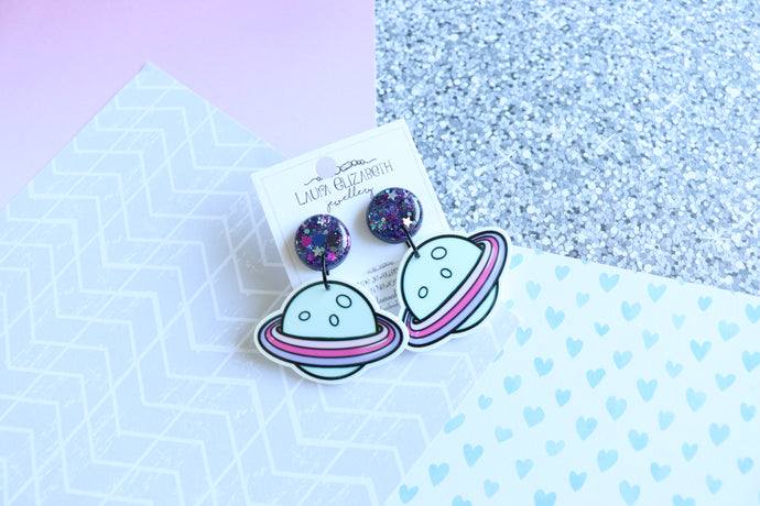 Acrylic character earrings