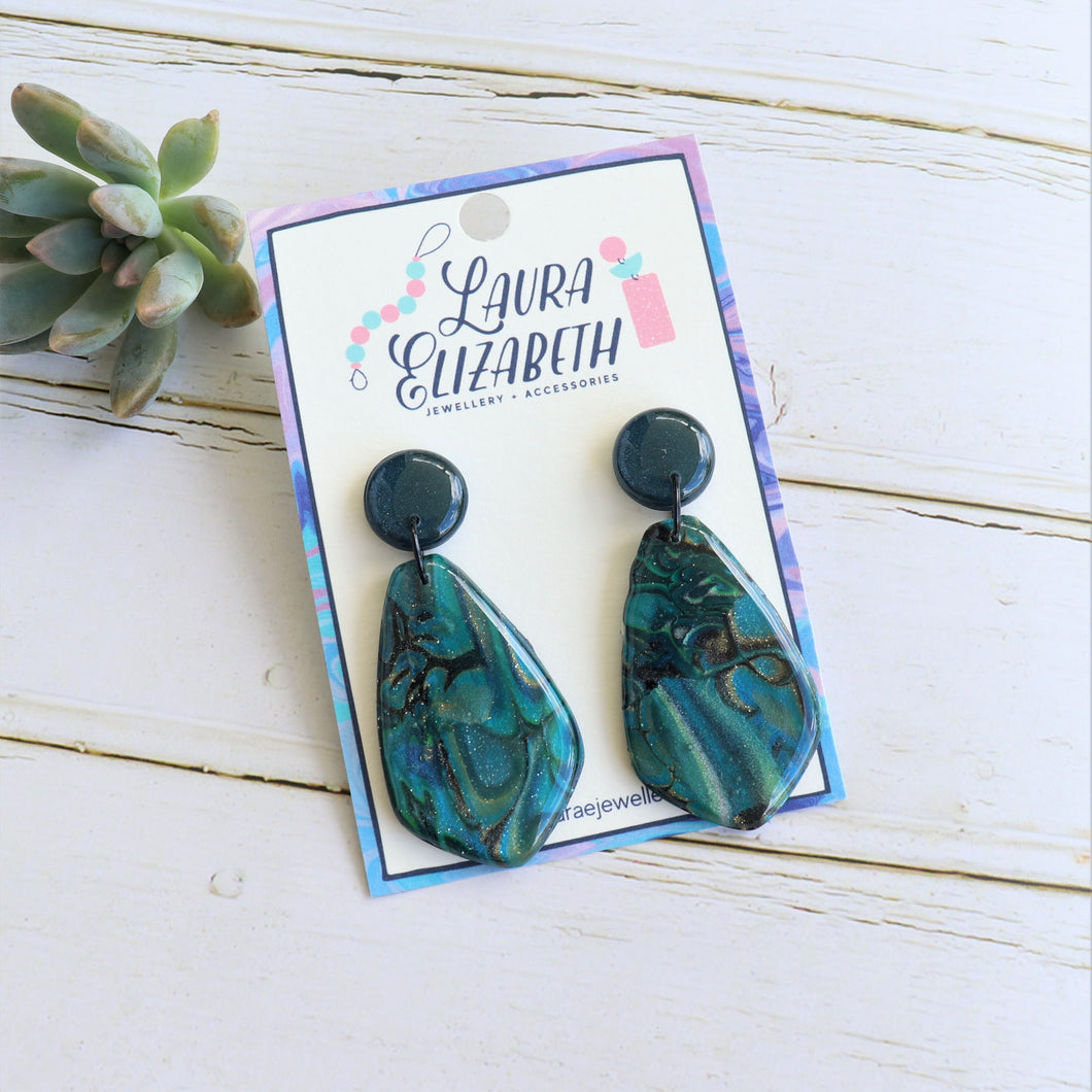 Malachite Dangle earrings
