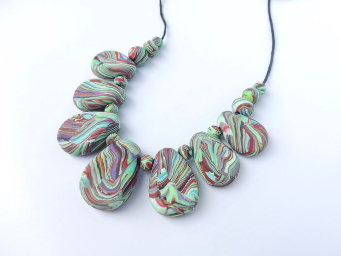 Buy Polymer Clay Necklace, Tube Necklace, Black & White Necklace, Gift for  Her, Handmade Necklace, Boho Necklace Online in India - Etsy